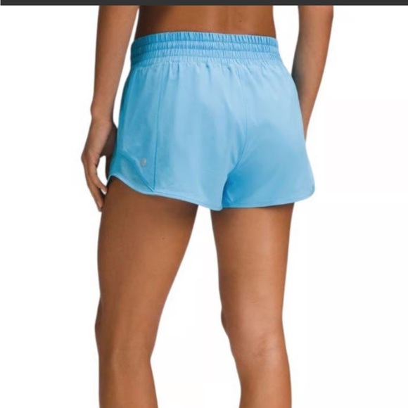 Lululemon Hotty Hot High-Rise Lined Short in Blue Cool - Picture 2 of 5